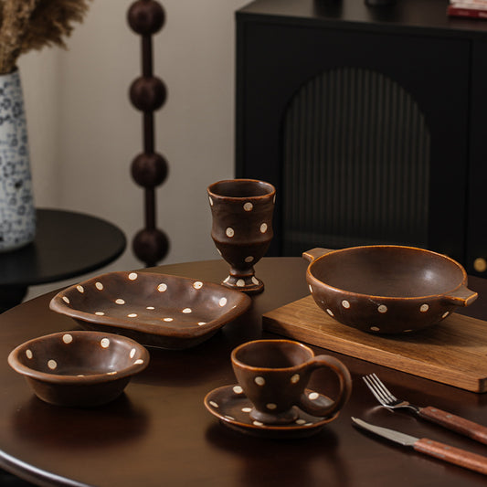 Ceramic Coffee Cup & Saucer — Artisan Series