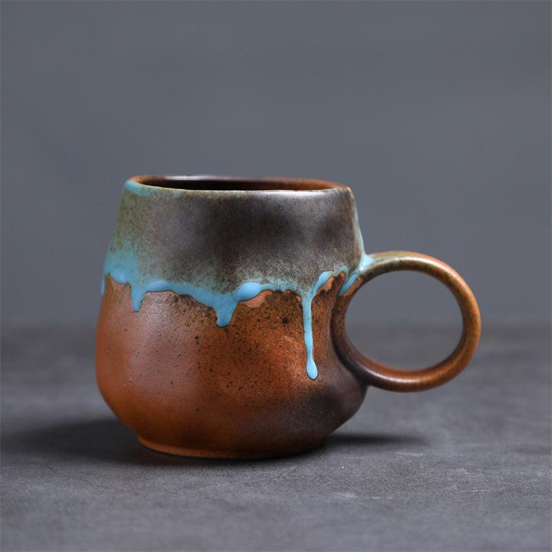 Vintage Kiln-Altered Mug - Oceanic Wave