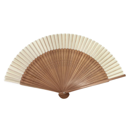 Hand Held Fan For Women Japanese Vintage Bamboo Silk Elegant For Dance Music Festival Wedding Church Decoration Party White