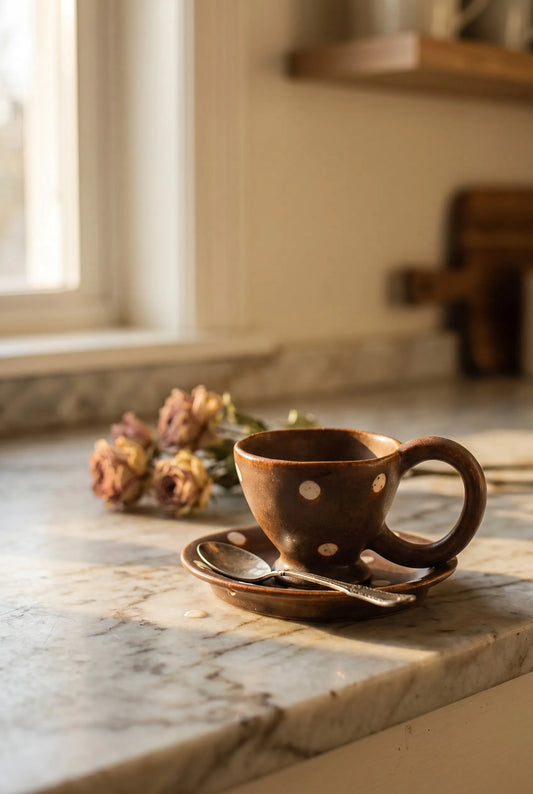 Ceramic Coffee Cup and Saucer ??Kitchen Lifestyle
