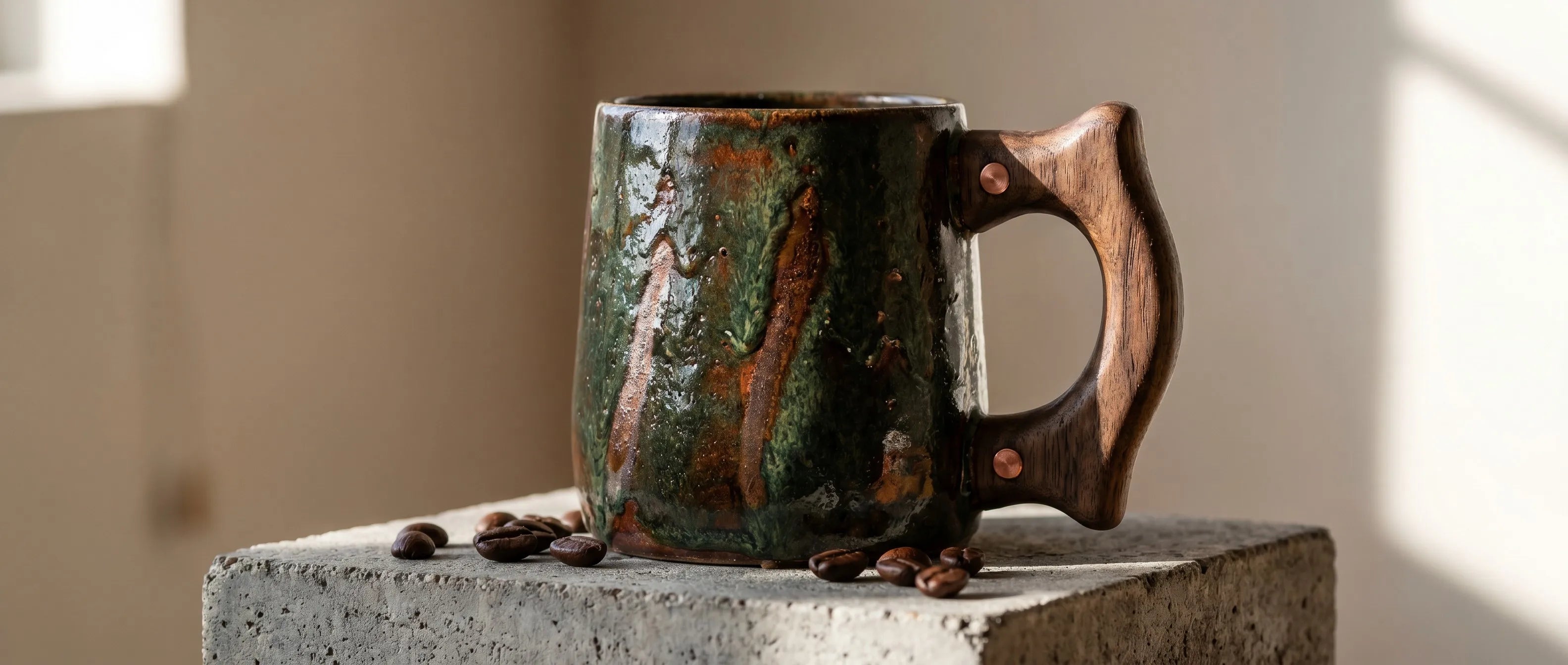 Vintage Kiln-Altered Mug Banner