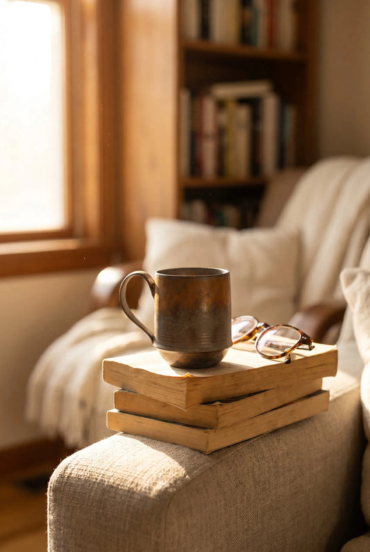Rust-Glazed Stoneware Mug ??Reading Nook Lifestyle