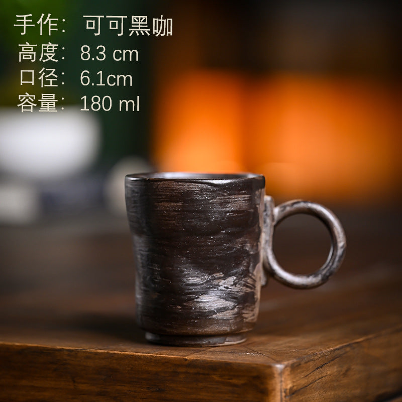 Ceramic coffee cups, vintage mugs, latte art cups, Japanese hand-brewed coffee cups, afternoon tea paired cups, office cups