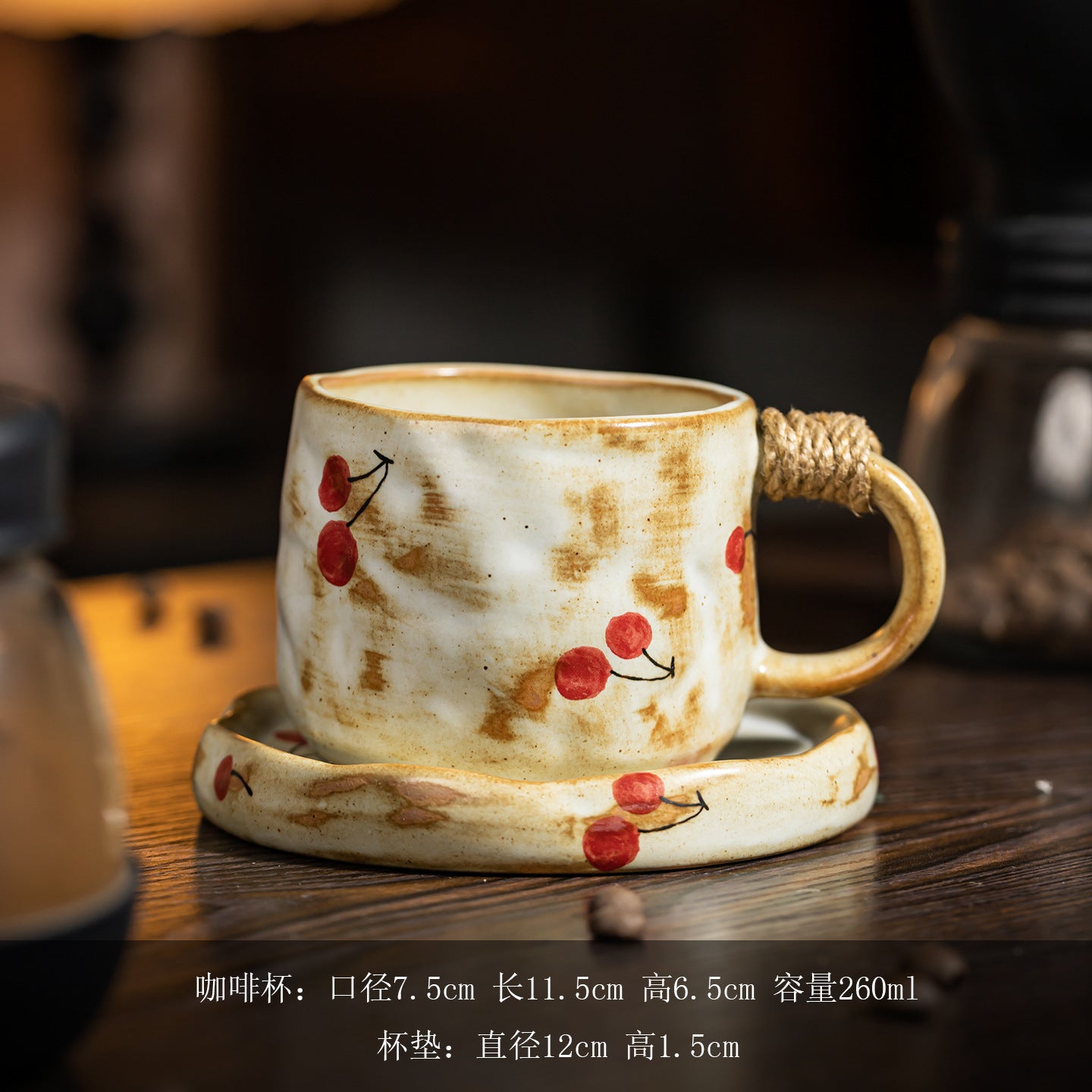 Aesthetic Cherry Blossom Cup & Saucer Set | Spring Morning Ritual