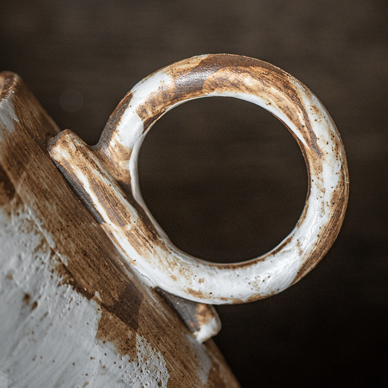 Japanese Wabi-Sabi Coarse Clay Mug | Minimalist Artisan Series