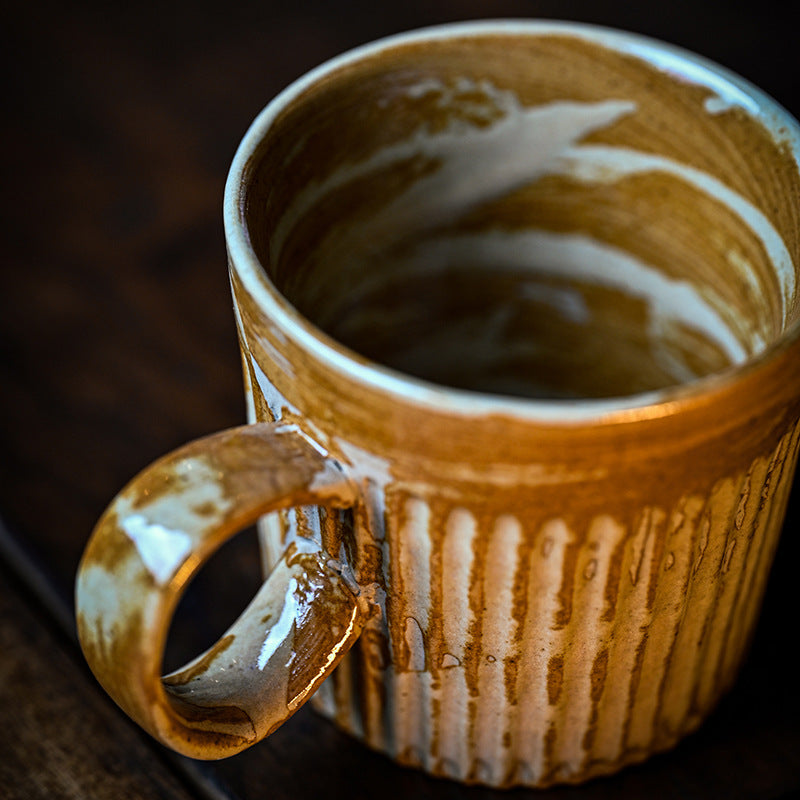 Ceramic coffee cups, vintage mugs, latte art cups, Japanese hand-brewed coffee cups, afternoon tea paired cups, office cups