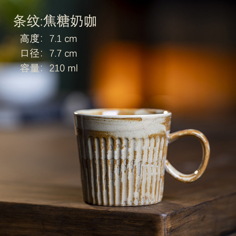 Ceramic coffee cups, vintage mugs, latte art cups, Japanese hand-brewed coffee cups, afternoon tea paired cups, office cups