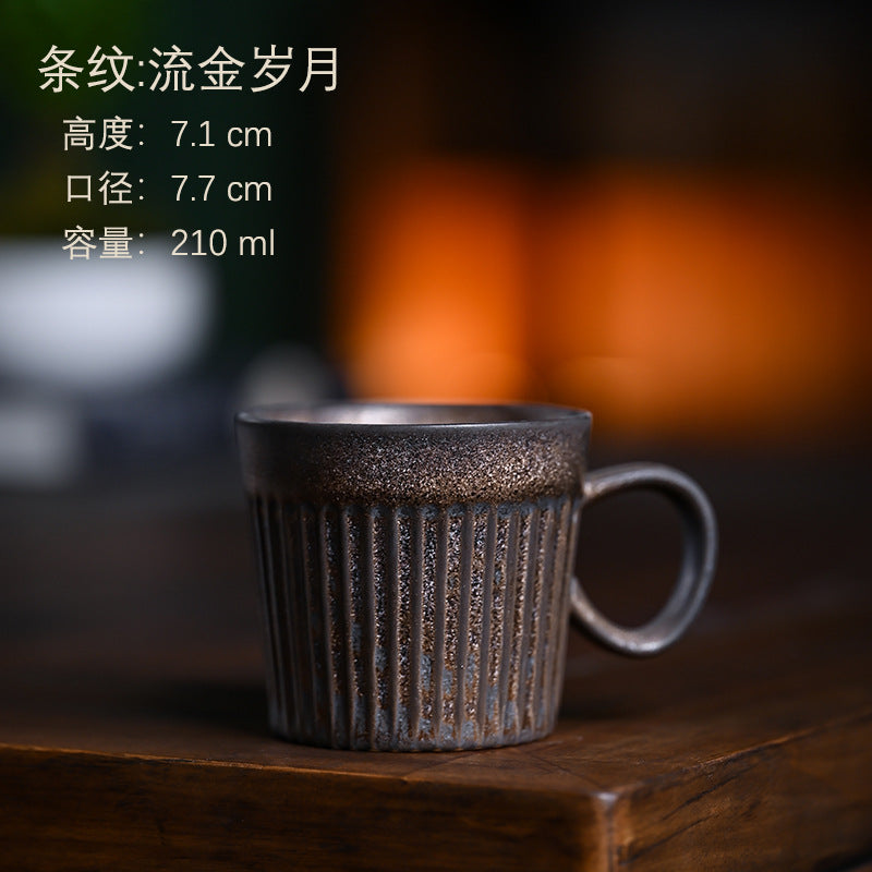 Ceramic coffee cups, vintage mugs, latte art cups, Japanese hand-brewed coffee cups, afternoon tea paired cups, office cups