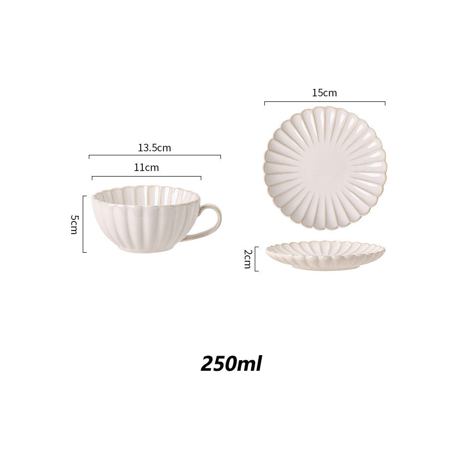 Vintage Blue & White Chrysanthemum Cup Set | Classic Artisan Series