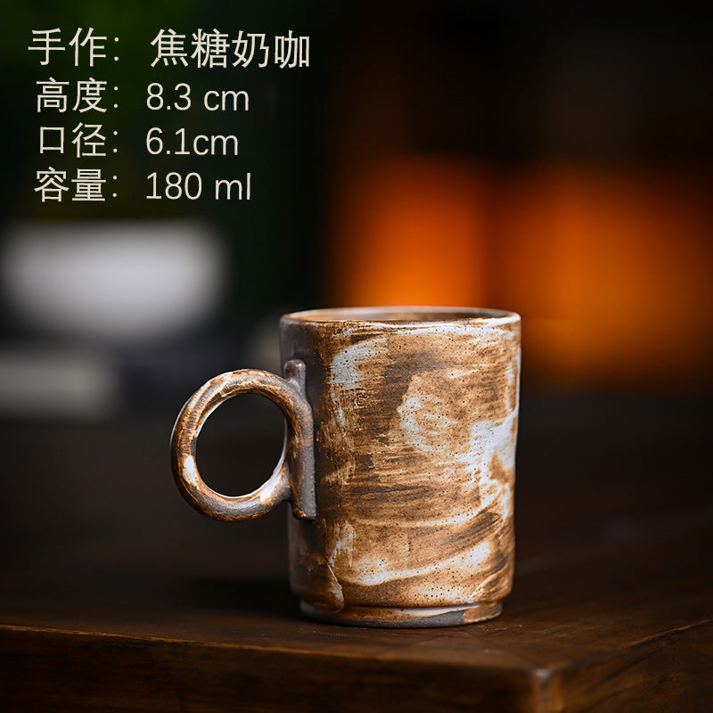 Ceramic coffee cups, vintage mugs, latte art cups, Japanese hand-brewed coffee cups, afternoon tea paired cups, office cups