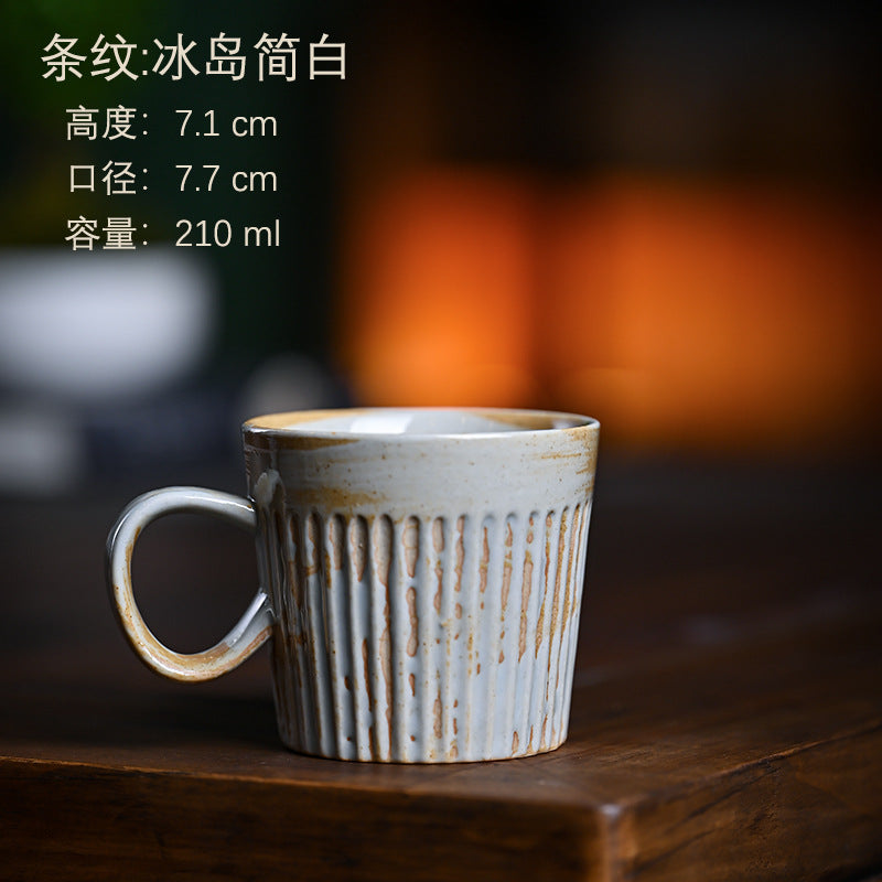 Ceramic coffee cups, vintage mugs, latte art cups, Japanese hand-brewed coffee cups, afternoon tea paired cups, office cups