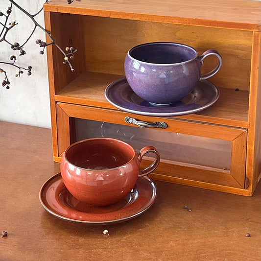 Textured Wabi-Sabi Kiln-Fired Cup | Earthy Artisan Mug