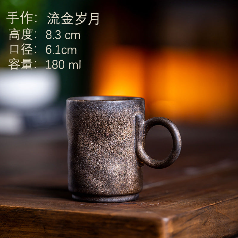 Ceramic coffee cups, vintage mugs, latte art cups, Japanese hand-brewed coffee cups, afternoon tea paired cups, office cups